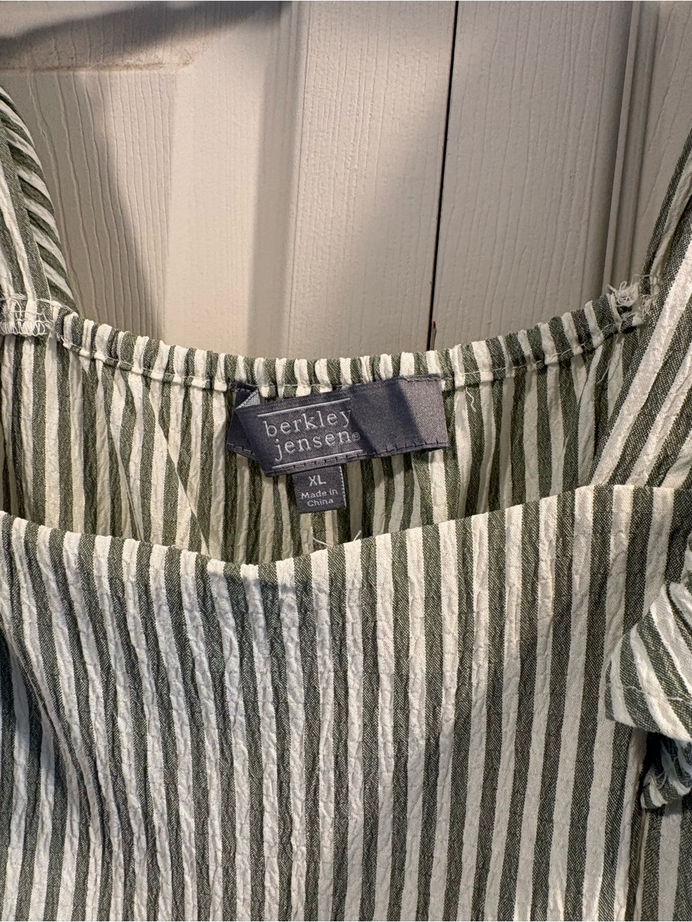 Green Stripe Ruffle Sundress - Picture 5 of 7